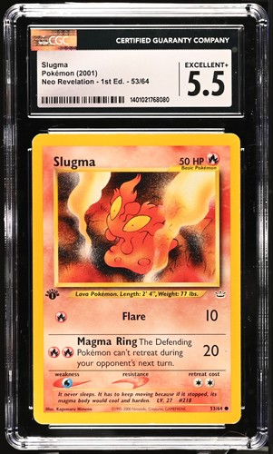 Slugma (1st Edition) graded CGC 5.5 for sale on eBay