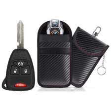 Replacement Keyless Remote Head Key Fob for Jeep Wrangler 200  Protective Pouch