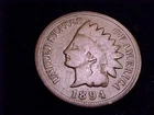 1894  Indian Head Cent,  a nice Good Grade