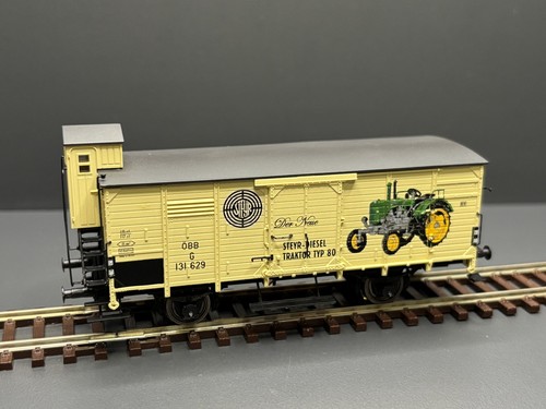 Brawa H0 49073 Gedeckter Güterwagen G „Steyr Puch” der ÖBB | OVP | Zustand: Gebraucht