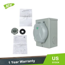 NEMA SS2-50P Power Inlet Box For 3Prong ETL Listed 50A Generator Power Inlet Box