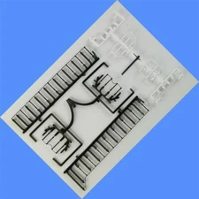 MP15AC BLACK & WHITE  Handrail Set (Plastic Version) Athearn  HO