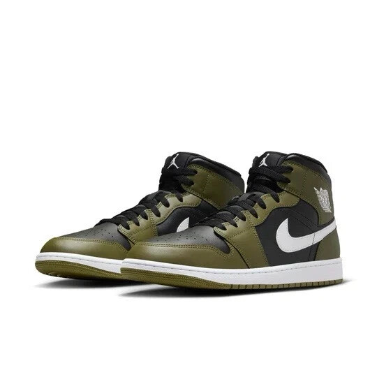 新品NIKE ナイキ エア ジョーダン 1 ミッド DQ8426-092 Nike Air Jordan 1 Mid Medium Olive Black White DQ8426-092