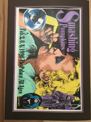 KOZIK ポスター スマッシングパンプキンズ smashingpumpkins MINT 1996 Kozik Smashing Pumpkins Matted Poster Signed+