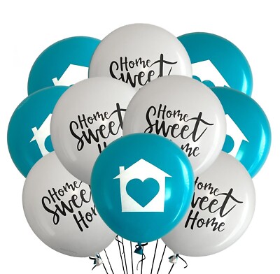 Housewarming Party Balloons 12'' New Home, Open House Event Realtor, Welcome Home