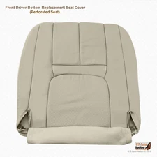 1999 2000 Cadillac Escalade Driver Bottom Perforated Vinyl Seat Cover Light Tan