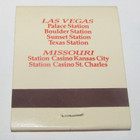VINTAGE Full Matchbook Station Casinos Las Vegas, Nevada St. Charles Kansas City — photo 2
