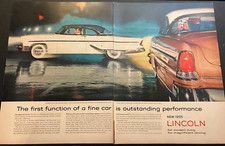 1955 Lincoln Capri Model Range - Vintage Original Color Print Ad Garage Wall Art 1955 Lincoln Capri Model Range - Vintage Original Color Print Ad Garage Wall Art