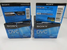 Lot of 6 Sony DVM60PRR/6 Premium Digital Video Cassette  - New Sealed Pack of 6