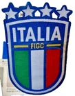 ITALIA (FIGC) ITALIAN FOOTBALL/SOCCER ULTRA SLIM EMBROIDERED IRON-ON PATCH.