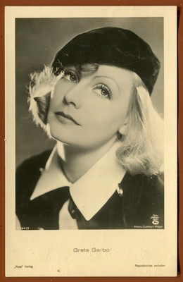 #61159 GRETA GARBO. (1905-1990) schwedische Schauspielerin. Vintage Postkarte Ross 1930er