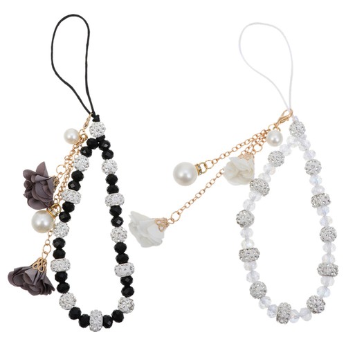 2Pcs Camera Lanyard Beaded Cell Phone Lanyard Phone Hanging Charm - 第 1/12 張圖片