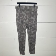 SPANX Womens Jean-ish Ankle Pull On Leggings Stone Wash Camo High Rise Size XL