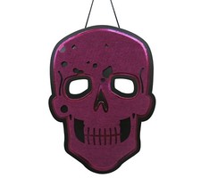 New Halloween Skull Hanging Sign Purple - Hyde and Eek Boutique