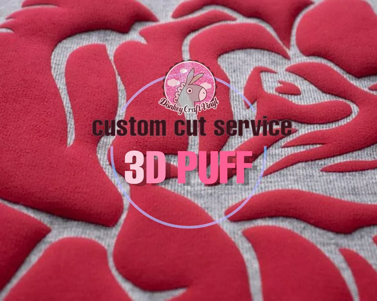 3D Puff Heat Transfer Vinyl, HTV Puff Vinyl for Amazing Designs