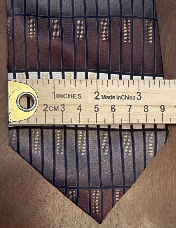 Corbata de cuello Bergamo New York 100 % seda para hombre hecha en China Foto 4 de 4