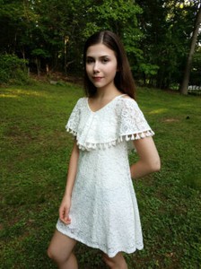 ivory lace summer dress