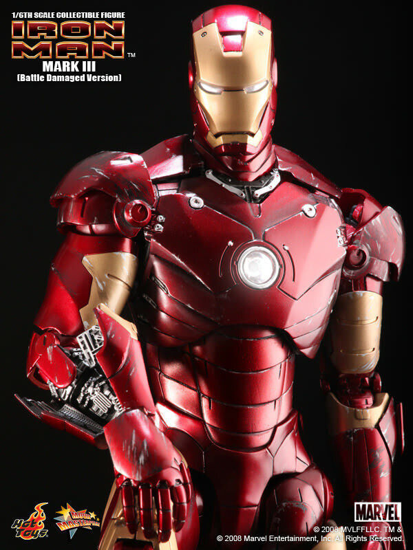 HOT TOYS MMS 110 IRON MAN – MARK III (BATTLE DAMAGED VERSION HOT TOYS MMS 110 IRON MAN – MARK III (BATTLE DAMAGED VERSION