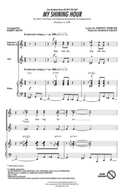 My Shining Hour from The Sky's the Limit Jazz Chorals SSA