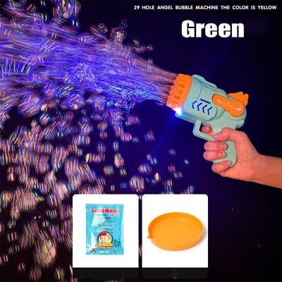 Gatling Bubble Machine Gun Toy - Automatic Bubble Blower For Kids Outdoor Play