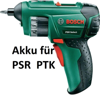Neuer Akku für Bosch PSR Select 3,6, PKP 3.6 LI, PTK 3.6   Neu & Frisch