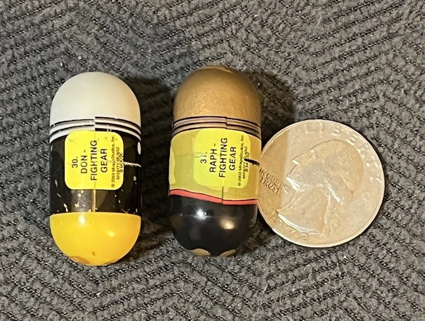 Mighty BEANZ 2003 #30 Don Fighting Gear TMNT & 31 Raph Fighting Gear - Image 2 of 3