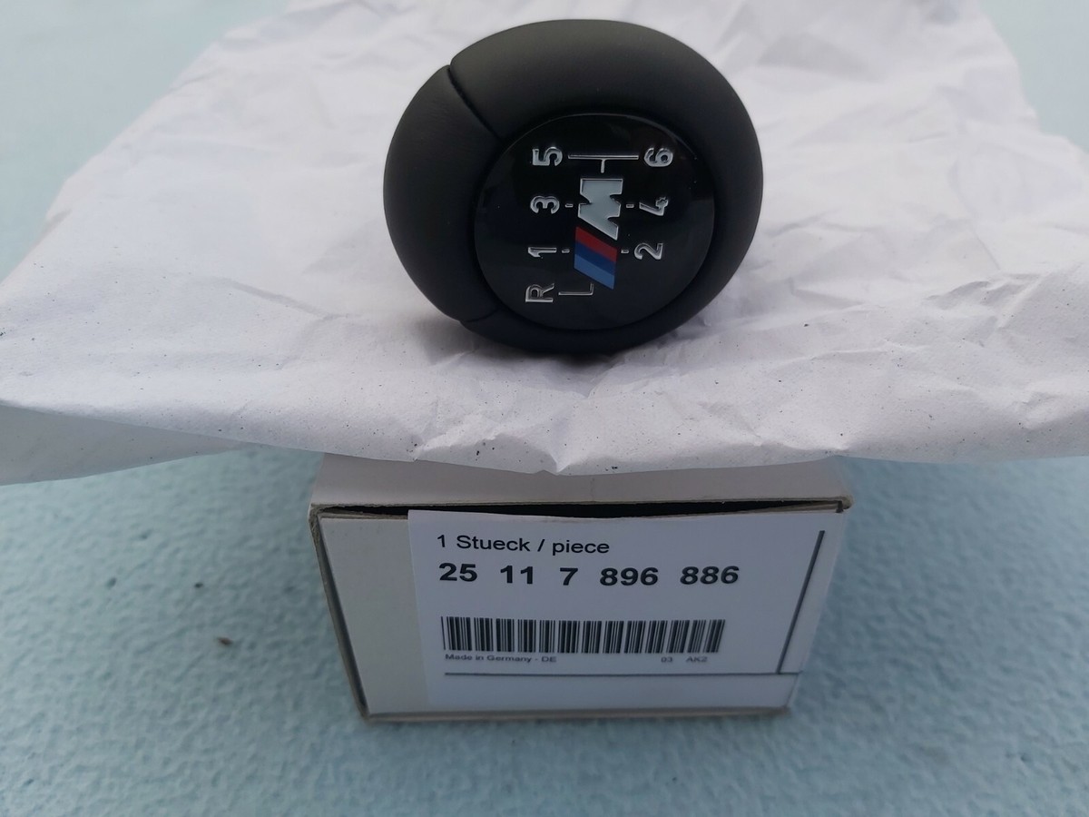 (^∇^) Genuine BMW E90 E91 Sedan 6 Speed Gear Shift Leather Knob