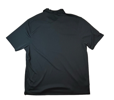 New John Henry Black Striped Short Sleeve Mens XXL Polo Shirt Golf