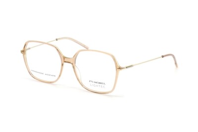 Lightec Morel 30223L MD04 Champagne Geometric Plastic Eyeglasses Frame 52-16-140