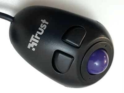 Trust AMI Hand Track 3 Tasten PS/2 Finger Trackball Maus Vintage wie neu FDM-G10