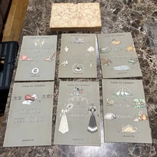 Rare Vintage Marie De Castries 1934 French 6 Book Set With Slipcase - Hachette