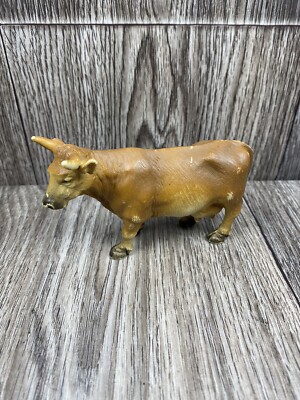 Vintage 1990 Schleich Brown Jersey Cow Figure Farm Brown 4.5 in