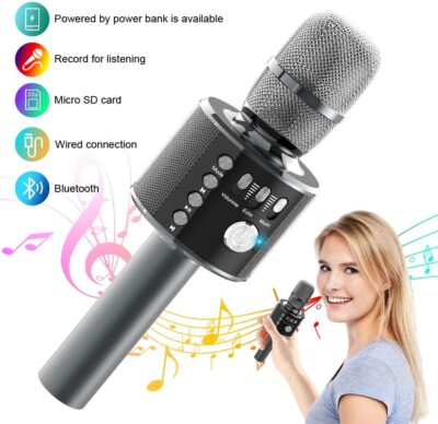 Bluetooth Karaoke Microphone - Xpreen Wireless Microphone, Portable Microphone 