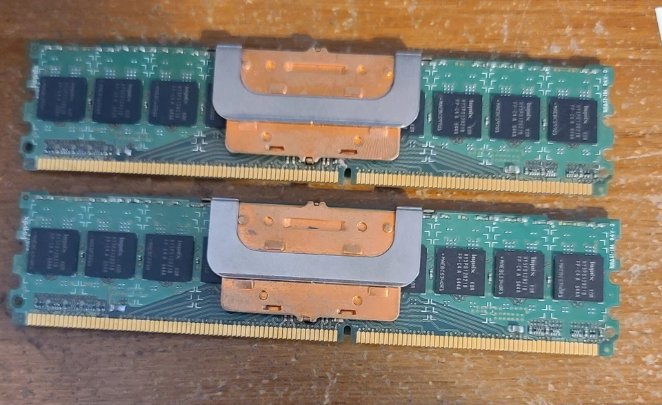 2GB Hynix HYMP512B72BP8N2-C4 1GB Server ECC RAM Memory DDR2 Kit 2x1GB PC2-4200F - Image 2 of 2