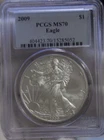 2009 US Silver Eagle $1 PCGS MS70