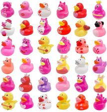 Mini 2.16" Valentine's Rubber Ducks - Perfect Bath Toys  Gift Exchange Favors