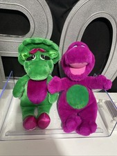 Vintage Barney And Baby Bop 14  The Lyons Group Plush Lot Of 2 Children  s 1992
