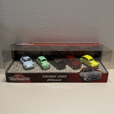 Majorette - Vintage Geschenkset - 5 historische Spielzeugautos, Maßstab 1:64