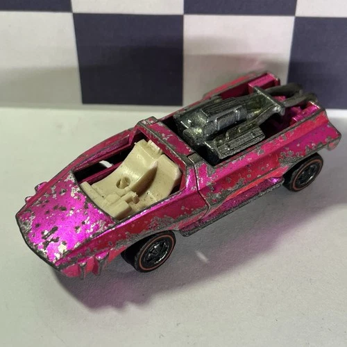 1971 HAIRY HAULER Redline Hot Wheels Pink Original Survivor Vintage Car RESTORE