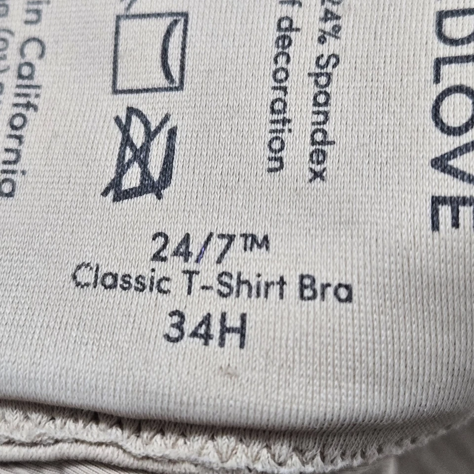 Thirdlove Women Bra 34H Beige 24 7 Classic T Shirt Underwired Lightly Lined - Image 4 of 4