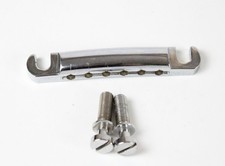 1986 Gibson USA Chrome Stopbar Tailpiece Original Les Paul Standard Heavy Zinc