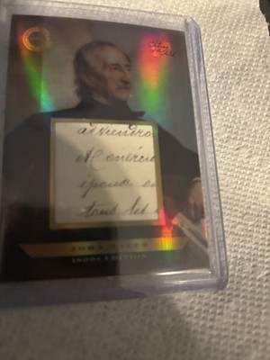 2024 Super Products Pieces of the Past 1800s John Tyler  Jumbo Written Relic 125