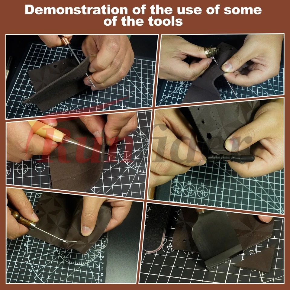 El kit completo de herramientas artesanales de cuero: un juego todo en uno para aficionados dedicados Foto 2 de 4