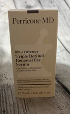 Perricone MD High Potency Triple Retinol Renewal Eye Serum 0.5oz  Fast Shipping