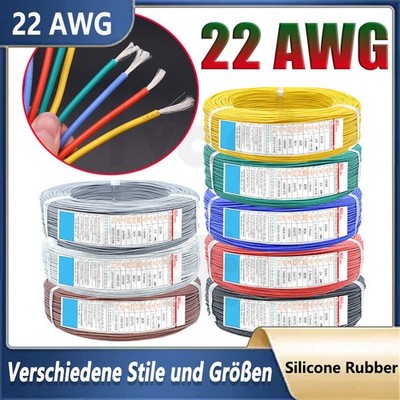 22 AWG Silikon Draht Kabel 200  600V Extra Flexible Silikon Kabel UL Wire Cable