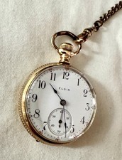 Elgin 1906 Pocket Watch - Model 3 Gold Filled, Grade 324 - 7 Jewel