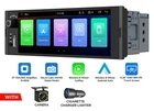 6.28" Single 1DIN Wireless Android Auto CarPlay Car Stereo Radio Bluetooth Audio