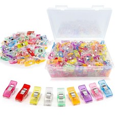 200 Pcs Quilting Clips Sewing Fabric Clips with Storage Box for Crafts