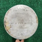 Wagner Sidney O 2QT Antique Aluminum Pot: Pat’d Feb 18 1902 w/ Lid