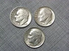 Roosevelt Dimes (Lot Of Three) : 1946P, 1959 P, 1960 D.